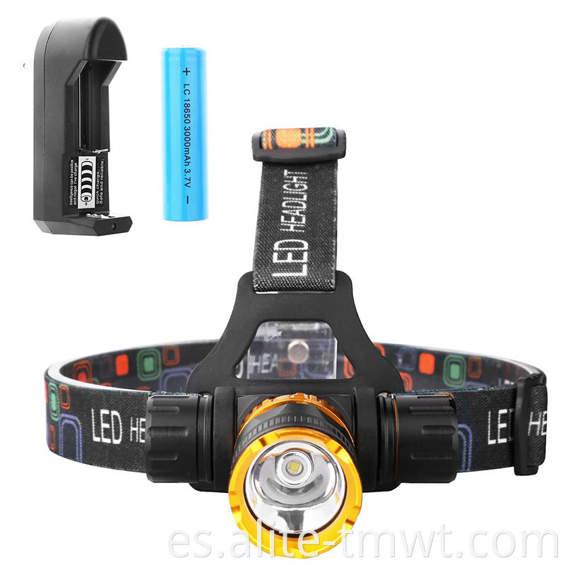 Hot 10W XML T6 LED LED Ultra Bright Head Torch Linterna de buceo impermeable